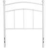 image:imageFlash Furniture Woodstock Decorative Black Metal Twin Size Open Slat Headboard with Round PostsWhite