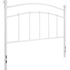 image:imageFlash Furniture Woodstock Decorative Black Metal Twin Size Open Slat Headboard with Round PostsWhite