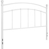 image:imageFlash Furniture Woodstock Decorative Black Metal Twin Size Open Slat Headboard with Round PostsWhite