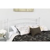 image:imageFlash Furniture Woodstock Decorative Black Metal Twin Size Open Slat Headboard with Round PostsWhite
