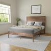 image:imageFlash Furniture Asher Solid Wood Platform Bed with Wooden Slats and Headboard No Box Spring Needed Queen Size Dark BrownLight Brown
