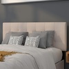 image:imageFlash Furniture Bedford Box Stitch Tufted Upholstered Full Size Headboard in Beige Fabric