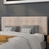 image:imageFlash Furniture Bedford Box Stitch Tufted Upholstered Queen Size Headboard in Beige Fabric