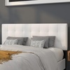image:imageFlash Furniture Bedford Box Stitch Tufted Upholstered Queen Size Headboard in White Fabric