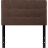 image:imageFlash Furniture Bedford Tufted Upholstered King Size Headboard in Black FabricDark Brown