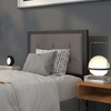 image:imageFlash Furniture Bristol Metal Tufted Upholstered King Size Headboard in Black FabricDark Gray