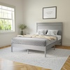 image:imageFlash Furniture Kingston Solid Wood Platform Bed with Wooden Slats and Headboard No Box Spring Needed Queen Size BrownGray Wash