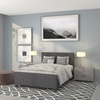 image:imageFlash Furniture Tribeca Full Size Tufted Upholstered Platform Bed in Black FabricDark Gray