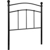 image:imageFlash Furniture Woodstock Decorative Black Metal Twin Size Open Slat Headboard with Round PostsBlack