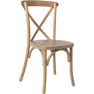 image:imageFlash Furniture Advantage Natural With White Grain XBack Chair