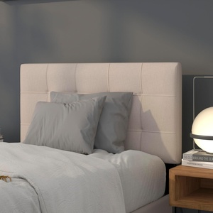 image:imageFlash Furniture Bedford Box Stitch Tufted Upholstered Twin Size Headboard in Beige Fabric