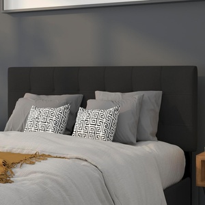 image:imageFlash Furniture Bedford Tufted Upholstered Headboard for Full Size Bed Contemporary Fabric Tufted Headboard with Adjustable Height Black