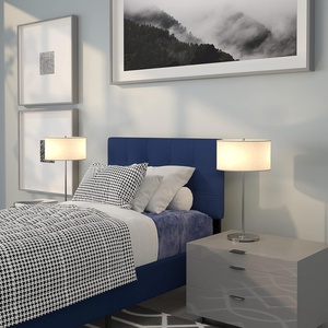 image:imageFlash Furniture Bedford Tufted Upholstered King Size Headboard in Black FabricNavy
