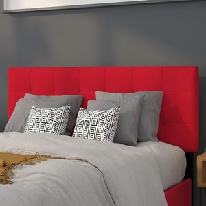 image:imageFlash Furniture Bedford Tufted Upholstered King Size Headboard in Black FabricRed