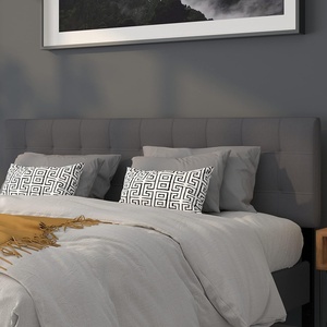 image:imageFlash Furniture Bedford Tufted Upholstered King Size Headboard in Dark Gray Fabric