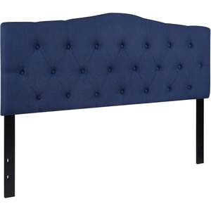 image:imageFlash Furniture Cambridge Button Tufted and Diamond Stitched Upholstered Queen Size Headboard in Navy Fabric