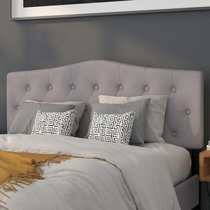 image:imageFlash Furniture Cambridge Tufted Upholstered Twin Size Headboard in Beige FabricLight Gray