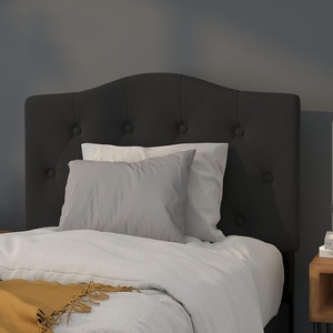 image:imageFlash Furniture Cambridge Tufted Upholstered Twin Size Headboard in White FabricBlack
