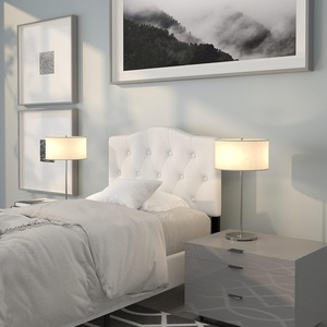 image:imageFlash Furniture Cambridge Tufted Upholstered Twin Size Headboard in White FabricWhite