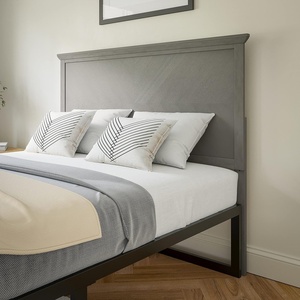 image:imageFlash Furniture Fiona Queen Size Wooden Headboard Only Herringbone Patterned Adjustable Headboard in Gray WashGray Wash