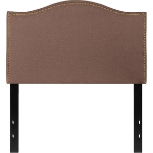 image:imageFlash Furniture Lexington Upholstered Twin Size Headboard with Accent Nail Trim in Light Gray FabricCamel
