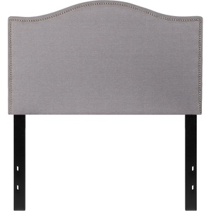 image:imageFlash Furniture Lexington Upholstered Twin Size Headboard with Accent Nail Trim in Light Gray FabricLight Gray