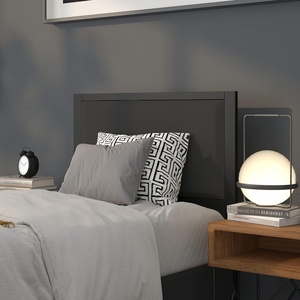 image:imageFlash Furniture Melbourne Metal Upholstered King Size Headboard in Black FabricBlack