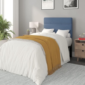 image:imageFlash Furniture Paxton Upholstered Headboard  Channel Stitched Cream Fabric Upholstery  Queen  Adjustable Height from 445 to 5725 From FloorBlue