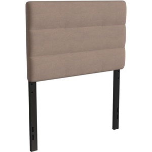 image:imageFlash Furniture Paxton Upholstered Headboard  Channel Stitched Cream Fabric Upholstery  Queen  Adjustable Height from 445 to 5725 From FloorTaupe