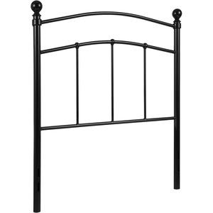 image:imageFlash Furniture Woodstock Decorative Black Metal Twin Size Open Slat Headboard with Round PostsBlack