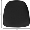 image:imageFlash Furniture 10 Pack Hard Black Fabric Chiavari Chair CushionBlack