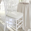 image:imageFlash Furniture 10 Pack Hard Black Fabric Chiavari Chair CushionIvory