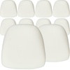 image:imageFlash Furniture 10 Pack Hard Black Fabric Chiavari Chair CushionIvory