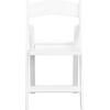 image:imageFlash Furniture 2 Pack HERCULES Series 800 lb Capacity White Resin Folding Chair with Slatted SeatSet of 2