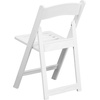image:imageFlash Furniture 2 Pack HERCULES Series 800 lb Capacity White Resin Folding Chair with Slatted SeatSet of 2