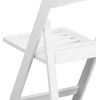 image:imageFlash Furniture 2 Pack HERCULES Series 800 lb Capacity White Resin Folding Chair with Slatted SeatSet of 4
