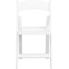 image:imageFlash Furniture 2 Pack HERCULES Series 800 lb Capacity White Resin Folding Chair with Slatted SeatSet of 4