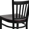 image:imageFlash Furniture 2 Pack HERCULES Series Black Vertical Back Metal Restaurant Barstool  Black Vinyl Seatblack