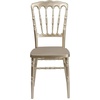 image:imageFlash Furniture 2 Pack HERCULES Series White Resin Stacking Napoleon ChairGold