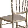 image:imageFlash Furniture 2 Pack HERCULES Series White Resin Stacking Napoleon ChairGold