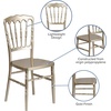 image:imageFlash Furniture 2 Pack HERCULES Series White Resin Stacking Napoleon ChairGold