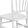 image:imageFlash Furniture 2 Pack HERCULES Series White Resin Stacking Napoleon ChairWhite