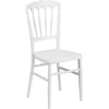 image:imageFlash Furniture 2 Pack HERCULES Series White Resin Stacking Napoleon ChairWhite