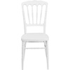 image:imageFlash Furniture 2 Pack HERCULES Series White Resin Stacking Napoleon ChairWhite