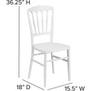 image:imageFlash Furniture 2 Pack HERCULES Series White Resin Stacking Napoleon ChairWhite