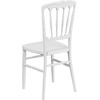 image:imageFlash Furniture 2 Pack HERCULES Series White Resin Stacking Napoleon ChairWhite