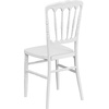 image:imageFlash Furniture 2 Pack HERCULES Series White Resin Stacking Napoleon ChairWhite