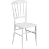 image:imageFlash Furniture 2 Pack HERCULES Series White Resin Stacking Napoleon ChairWhite
