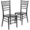 image:imageFlash Furniture 2 Pack HERCULES Series White Wood Chiavari ChairBlack