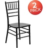image:imageFlash Furniture 2 Pack HERCULES Series White Wood Chiavari ChairBlack